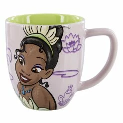 New ✔️ Disney Coffee Mug - Princess Tiana Portrait - Never Give Up ????