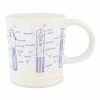 Best deal ???? Disney Coffee Mug - Star Wars - Lightsaber Blueprint - White ????