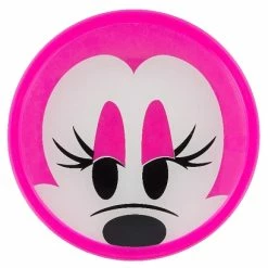 Promo ???? Disney Glass Plate - Minnie Mouse With Silicone Cover ⌛