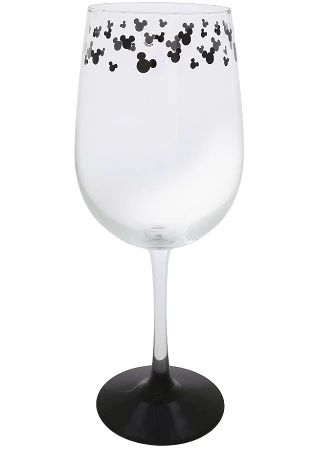 Wholesale ???? Disney Wine Glass - Mickey Mouse Icons - Black ???? 1 Wholesale ???? Disney Wine Glass - Mickey Mouse Icons - Black ????