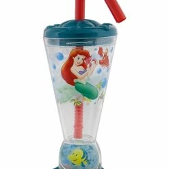 Cheapest ???? Disney Tumbler With Straw - Ariel And Flounder Dome ????