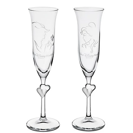 Cheapest ⭐ Disney Glass Flute Set - Personalizable Beauty And The Beast Glass By Arribas -- 2-Pc. ???? 1 Cheapest ⭐ Disney Glass Flute Set - Personalizable Beauty And The Beast Glass By Arribas -- 2-Pc. ????