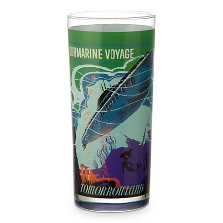Cheap ⌛ Disney Glass Tumbler - Space Mountain/Submarine Voyage - Tall ???? 1 Cheap ⌛ Disney Glass Tumbler - Space Mountain/Submarine Voyage - Tall ????