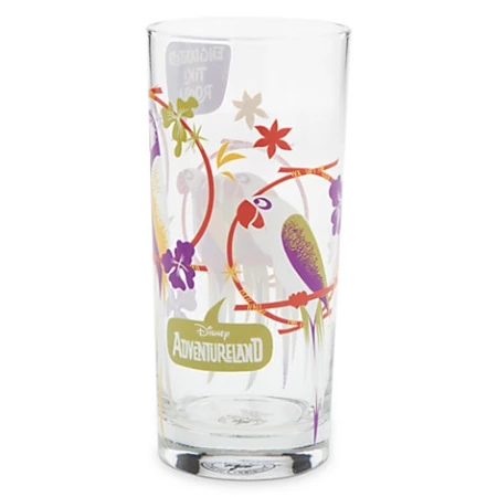 Outlet ???? Disney Glass Tumbler - Adventureland - Enchanted Tiki Room Birds -Tall ???? 1 Outlet ???? Disney Glass Tumbler - Adventureland - Enchanted Tiki Room Birds -Tall ????