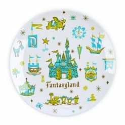 Cheapest ???? Disney Dessert Plate - Magic Kingdom - Fantasyland Plate - 7'' ⭐