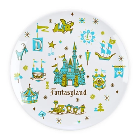 Discount ⌛ Disney Dinner Plate - Magic Kingdom - Fantasyland Plate - 8'' ✨ 1 Discount ⌛ Disney Dinner Plate - Magic Kingdom - Fantasyland Plate - 8'' ✨