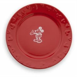 Buy ???? Disney Dinner Plate - Gourmet Mickey Mouse - Red/White ????