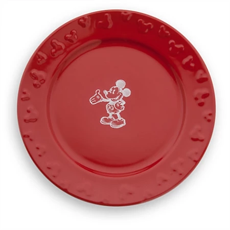 Buy ???? Disney Dinner Plate - Gourmet Mickey Mouse - Red/White ???? 1 Buy ???? Disney Dinner Plate - Gourmet Mickey Mouse - Red/White ????