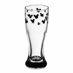 Buy ???? Disney Mini Glass - Etched Mickey Mouse Icons - Black ⌛