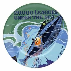 Best Sale ???? Disney Dessert Plate - Attraction Poster - 20,000 Leagues ????