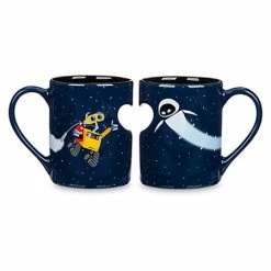 Deals ???? Disney Coffee Cup Mug Set - Wall-E And Eve Heart ????