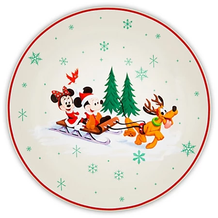 Deals ???? Disney Dessert Plate - Happy Holidays - Santa Mickey Mouse & Friends ???? 1 Deals ???? Disney Dessert Plate - Happy Holidays - Santa Mickey Mouse & Friends ????