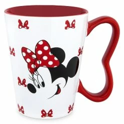 Deals ???? Disney Coffee Mug - Minnie Mouse Bow Handle ????