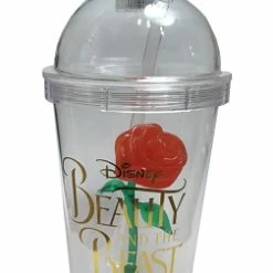 Brand new ???? Disney Tumbler With Straw - Beauty And The Beast - Enchanted Rose ????