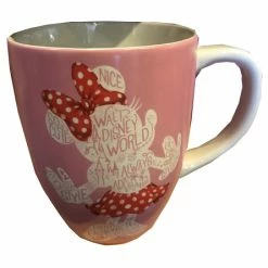 Outlet ???? Disney Coffee Mug - Minnie Mouse Silhouette - Pink ????