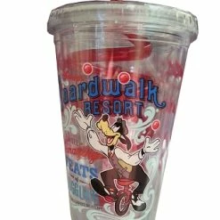 Deals ???? Disney Tumbler With Straw - Boardwalk Resort - Goofy ❤️