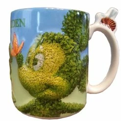 Budget ???? Disney Coffee Mug - Flower And Garden - 2014 Mickey & Minnie Mouse ⌛