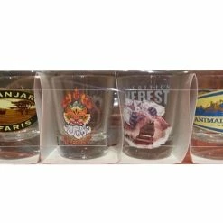 Budget ???? Disney Shot Glass Set - Animal Kingdom - Ride Attractions ????