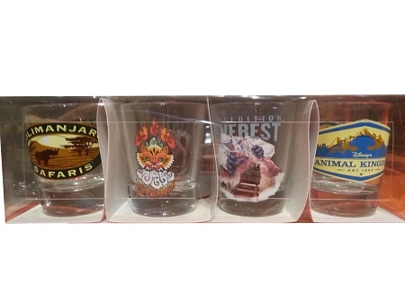 Budget ???? Disney Shot Glass Set - Animal Kingdom - Ride Attractions ???? 1 Budget ???? Disney Shot Glass Set - Animal Kingdom - Ride Attractions ????